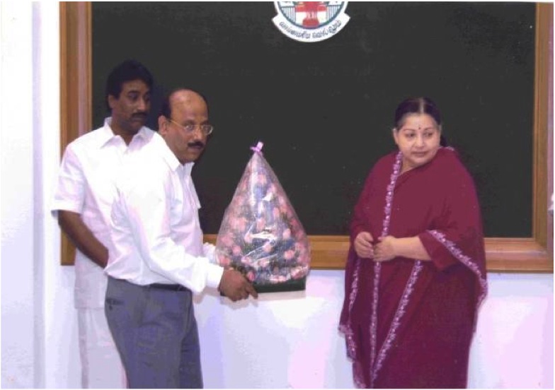 With Tamil Nadu Chief Minister Ms. J. Jayalalithaa